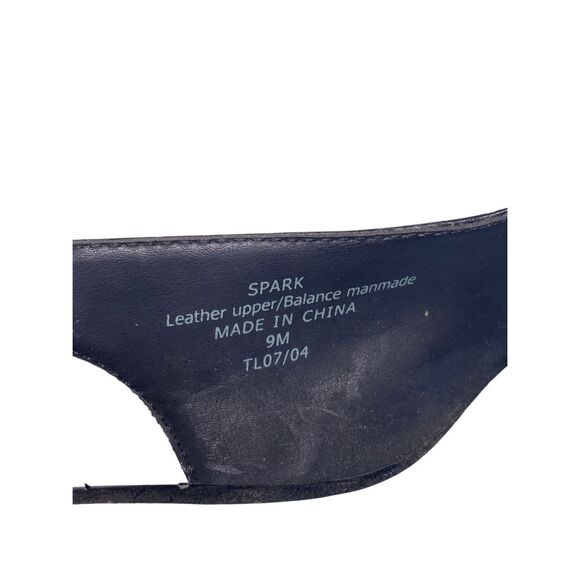 Liz Claiborne Womens 9M Spark Crocodile Embossed Leather Slingback Heels - Picture 6 of 8